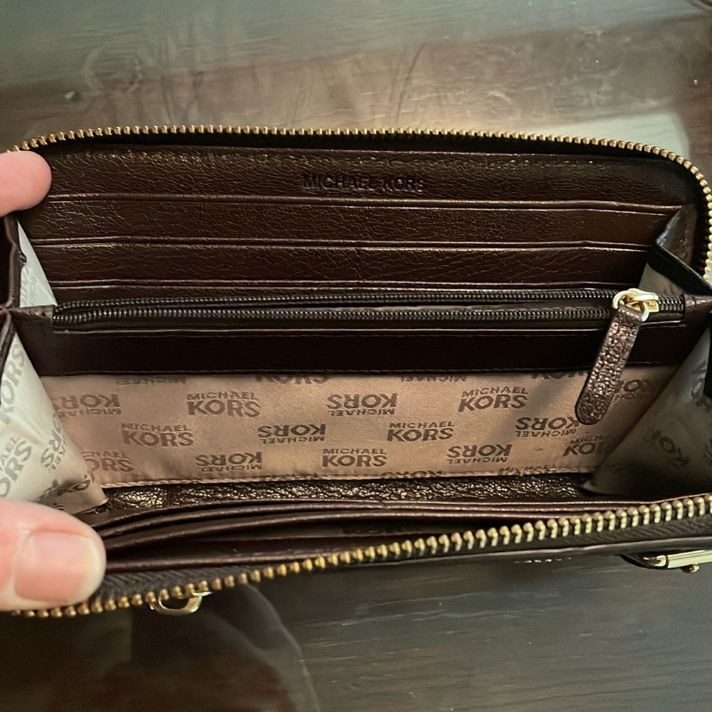 Michael Kors Brown Leather Wallet - Picture 5 of 8